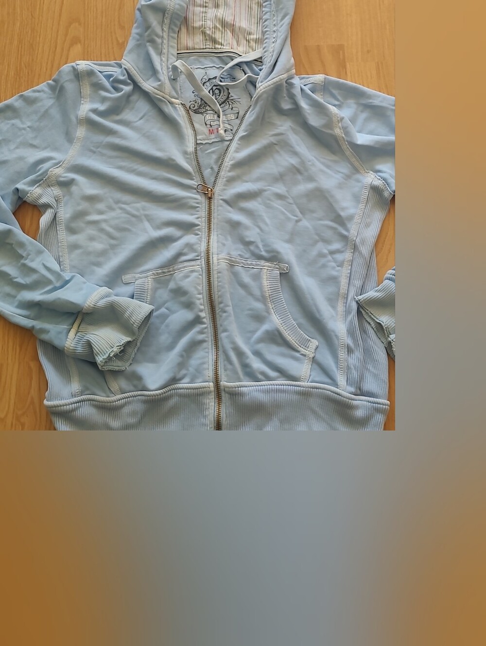GAP Light Blue Women's Zip-Up Hoodie Jacket